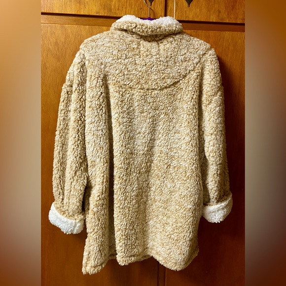 Fantastic Fawn 1/4” Zip Sherpa Pullover - Picture 11 of 15